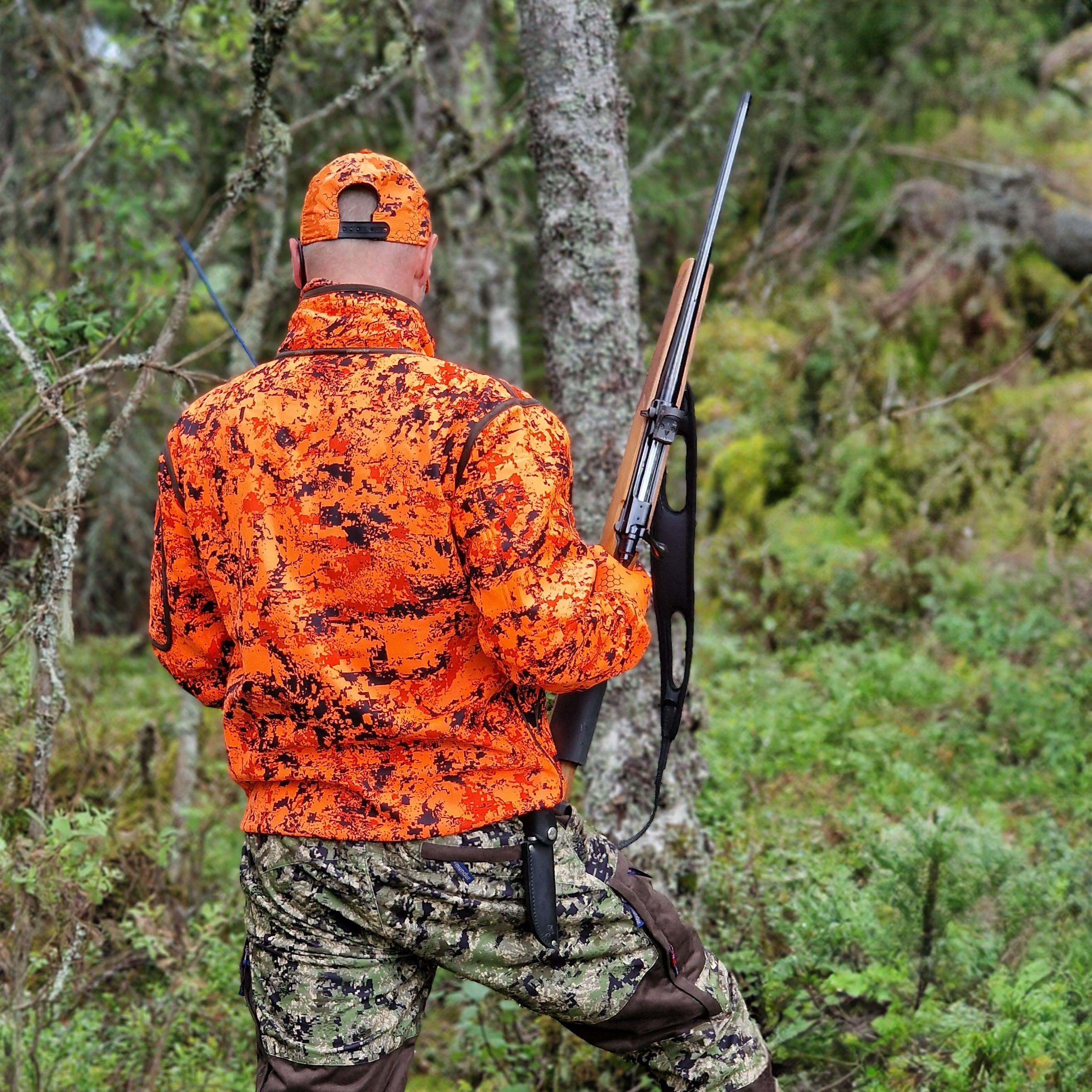 Stormy Orange Camo Hunting Jacket